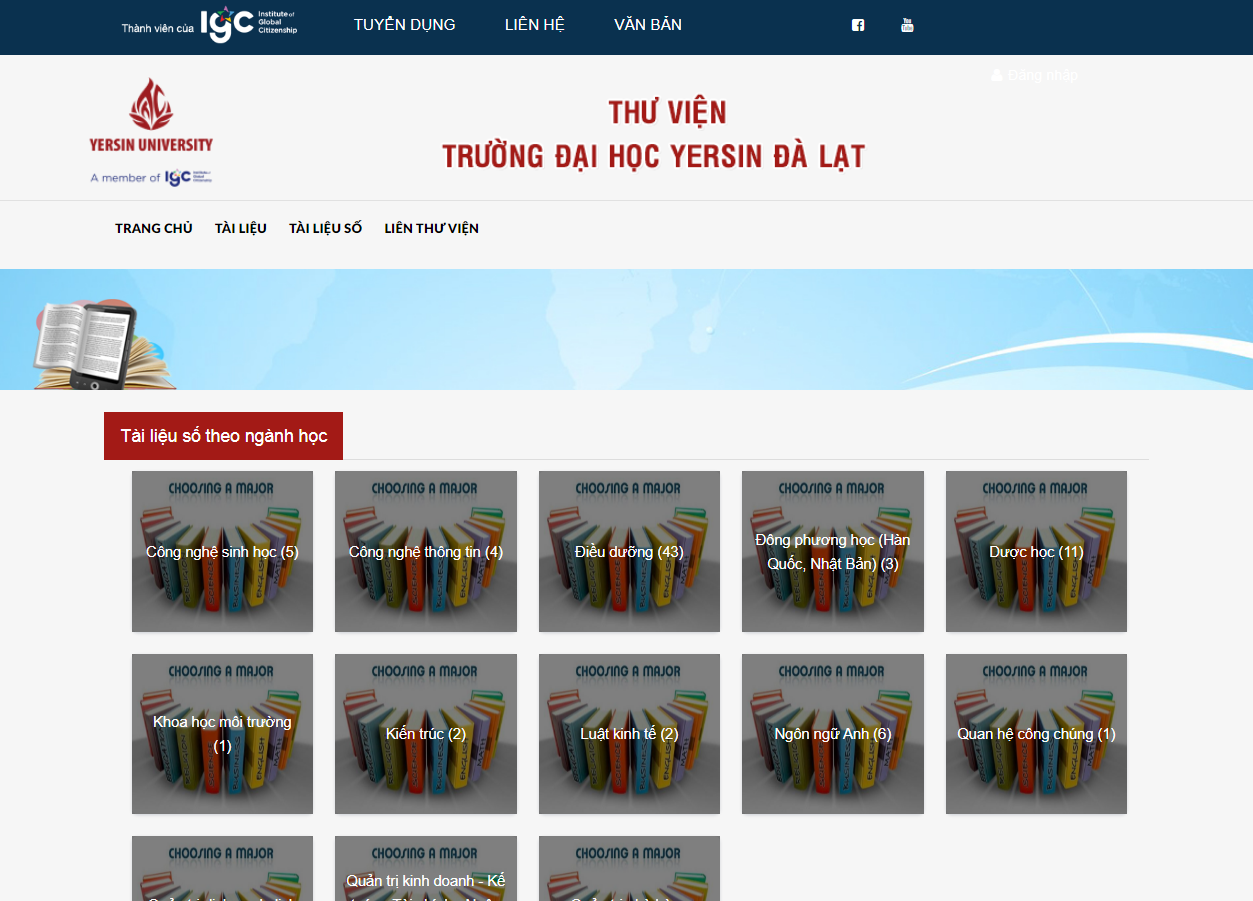THÔNG BÁO VỀ VIỆC SỬ DỤNG THƯ VIỆN SỐ
                                        